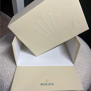 Rolex Cream and White Box